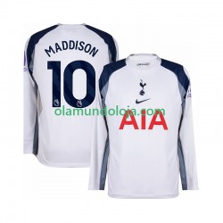 Camisola Tottenham Hotspur Maddison 10 Homem Equipamento Primeiro 2025-2026 Manga Comprida